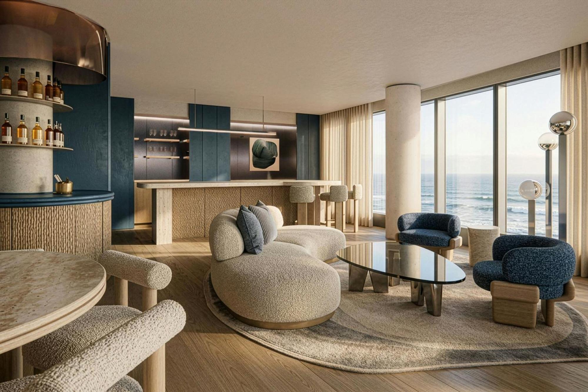 Three-Bedroom Penthouse Presidential Suite Seafront View Terrace